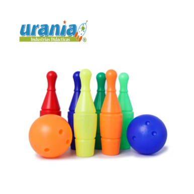 Juego de Bolos 6 Pinos y 2 Bolas