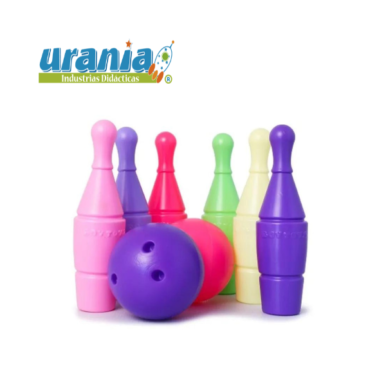 Juego de Bolos 6 Pinos y 2 Bolas