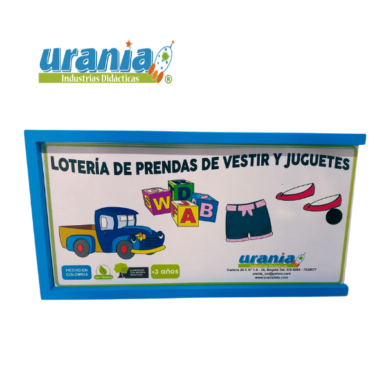 loteria prendas de vestir y juguetes