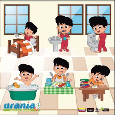 Fichas de Encaje Jornada Diaria Hábitos y Rutinas 28cm x 28cm