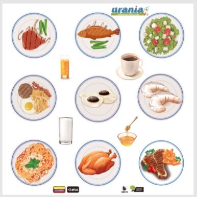 Fichas de Encaje Alimentación x 13 Piezas 28cm x 28cm