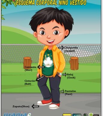 Rompecabezas Esquema Corporal Niño Vestido 48cm x 20cm