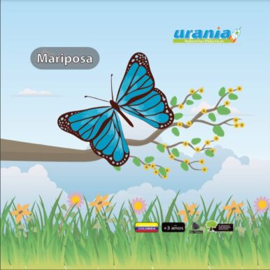 Rompecabezas Tres Niveles Mariposa 20cm y 24cm