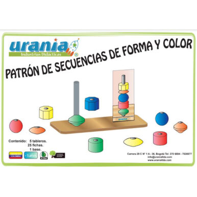 Patron de secuencias forma y color