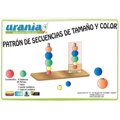 Patrón de secuencias de tamaño y color