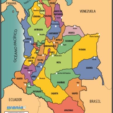Rompecabezas Mapa de Colombia 35cm x 48cm