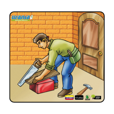 Rompecabezas Carpintero 15cm y 20cm