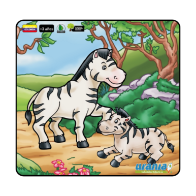 Rompecabezas Cebra 15cm y 20cm