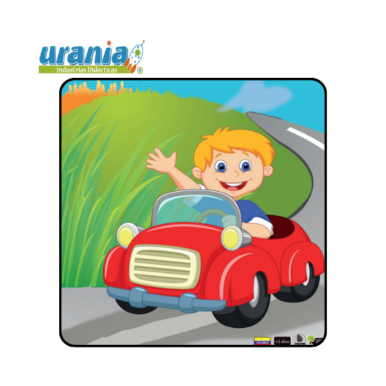 Rompecabezas Niño Carro Rojo